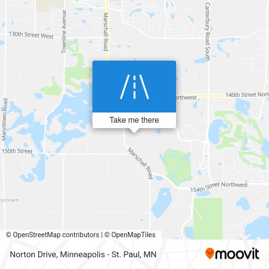 Norton Drive map