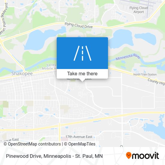 Pinewood Drive map