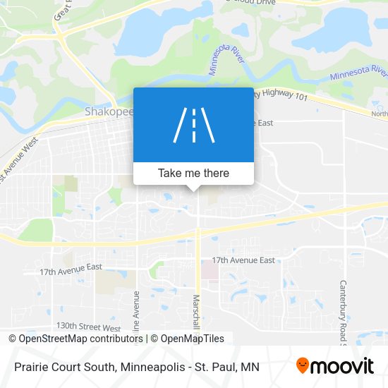 Mapa de Prairie Court South