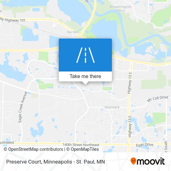 Preserve Court map