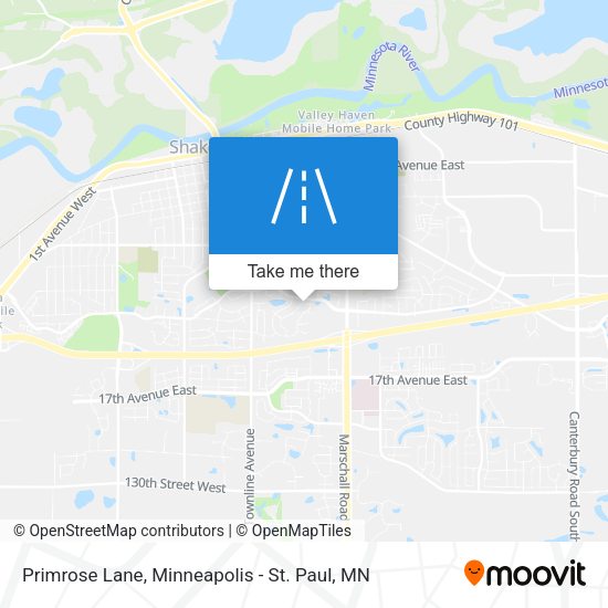 Primrose Lane map