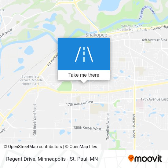 Regent Drive map