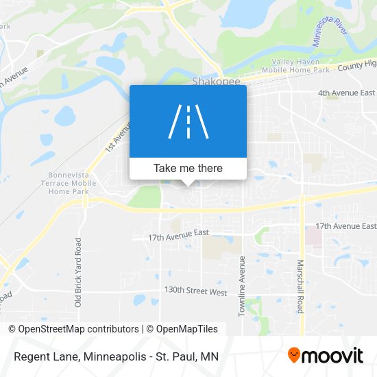 Mapa de Regent Lane