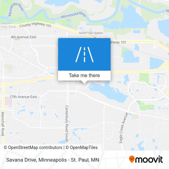 Savana Drive map