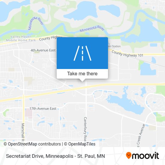 Secretariat Drive map