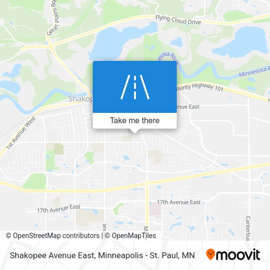 Shakopee Avenue East map