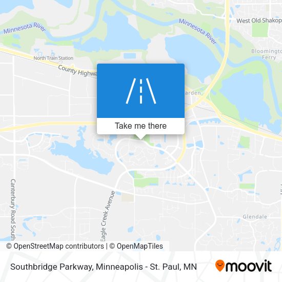 Mapa de Southbridge Parkway