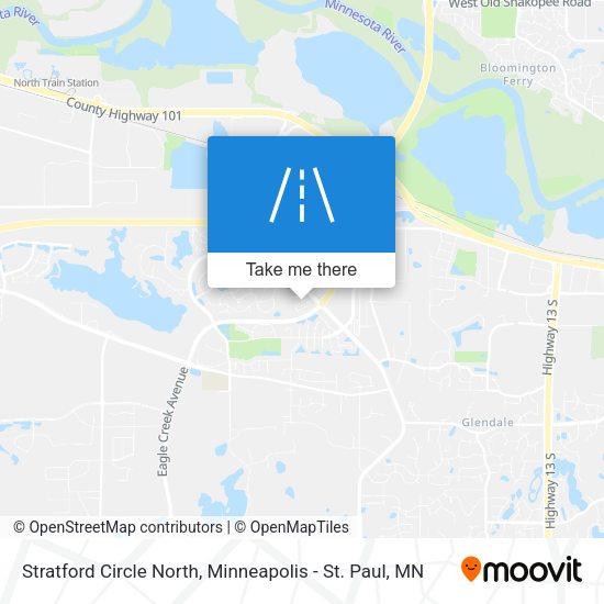 Stratford Circle North map