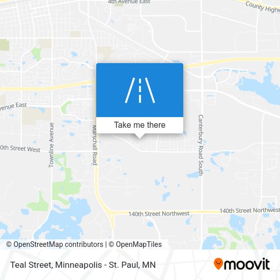 Teal Street map