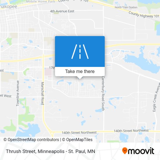 Mapa de Thrush Street