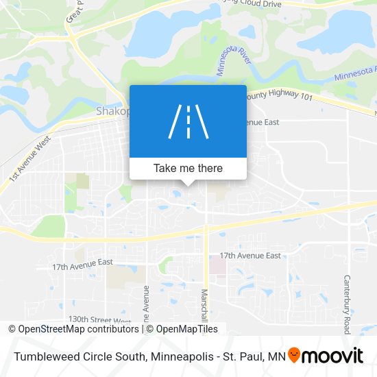 Tumbleweed Circle South map