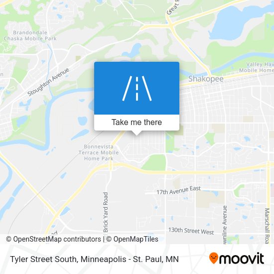 Tyler Street South map
