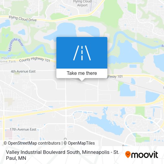 Valley Industrial Boulevard South map
