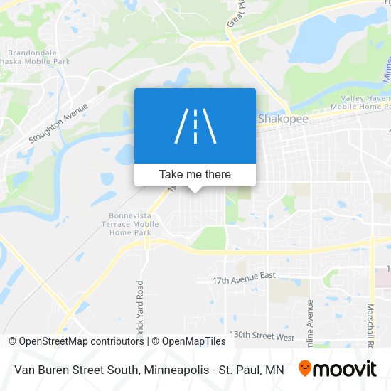 Van Buren Street South map
