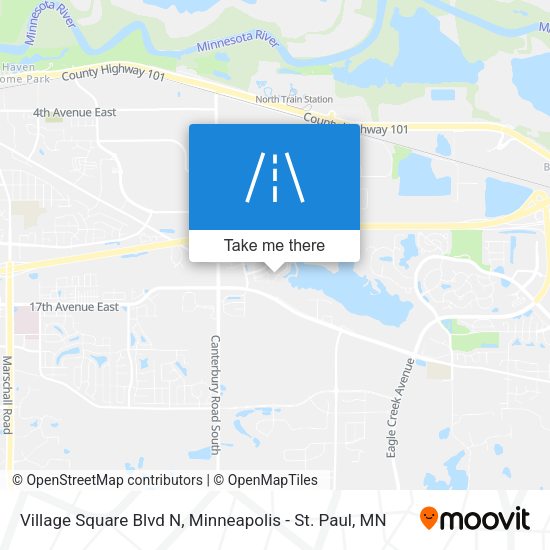 Village Square Blvd N map