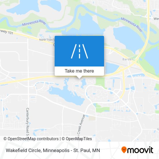 Mapa de Wakefield Circle