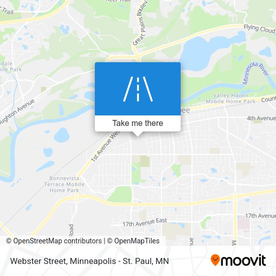Webster Street map