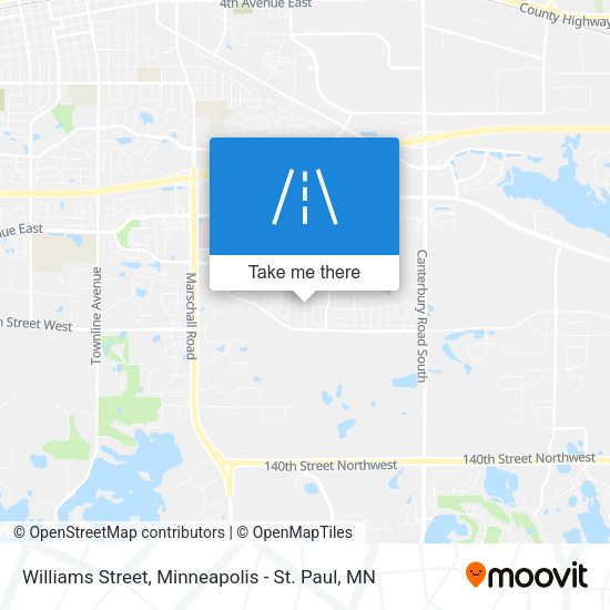 Williams Street map