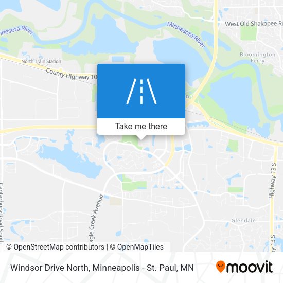 Mapa de Windsor Drive North
