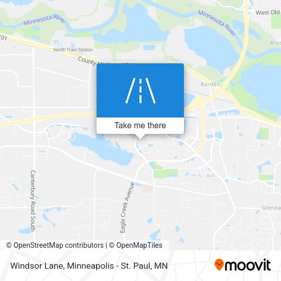 Windsor Lane map