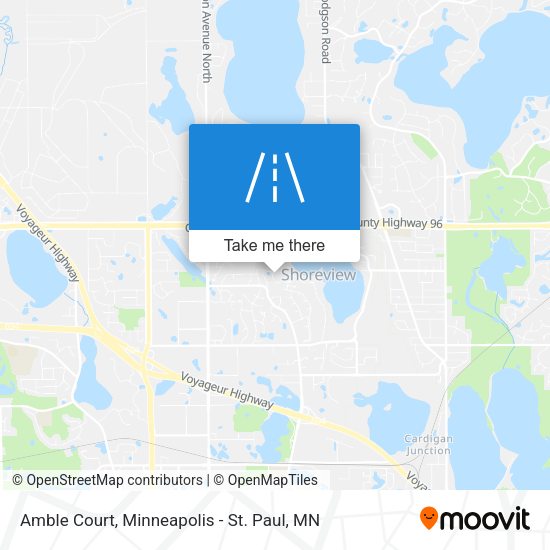 Amble Court map