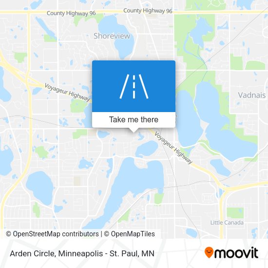 Arden Circle map