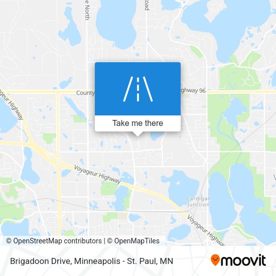 Brigadoon Drive map