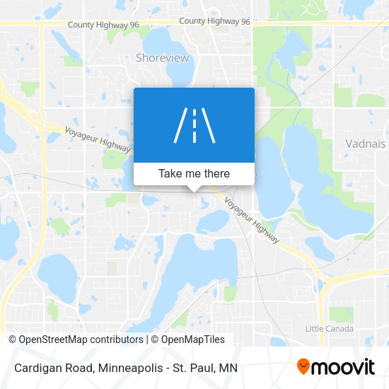 Cardigan Road map