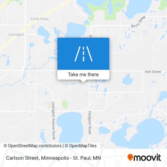 Carlson Street map