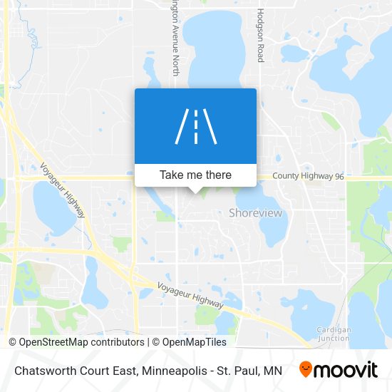 Mapa de Chatsworth Court East