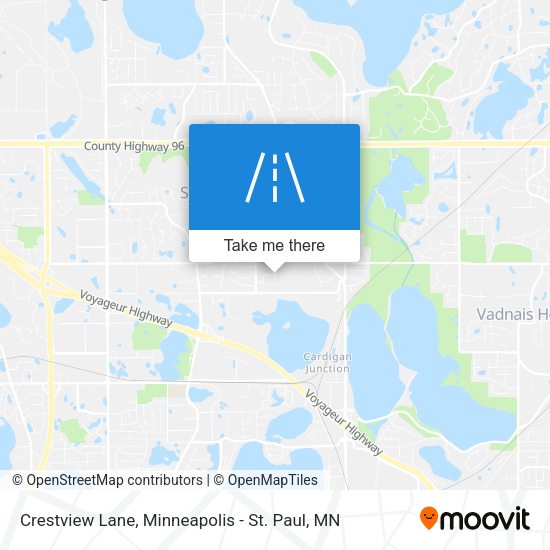 Crestview Lane map
