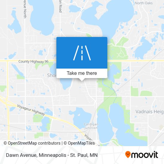 Dawn Avenue map