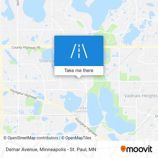 Demar Avenue map