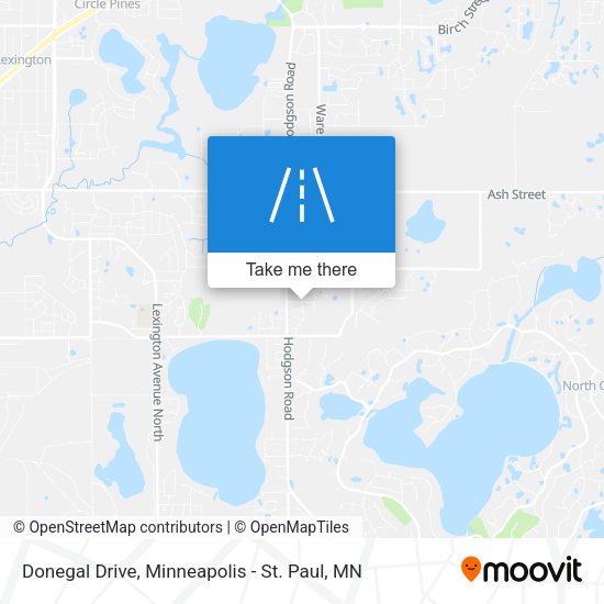 Donegal Drive map