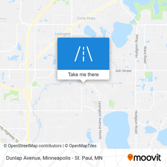 Mapa de Dunlap Avenue