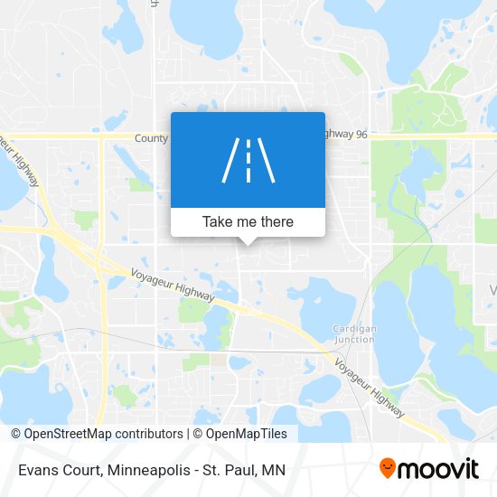 Mapa de Evans Court