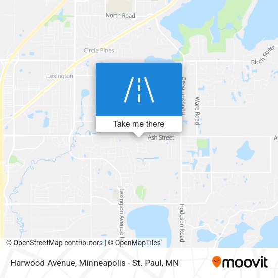 Harwood Avenue map