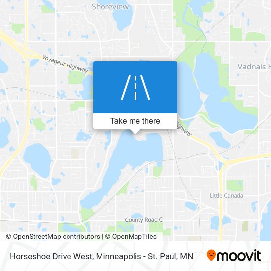 Mapa de Horseshoe Drive West