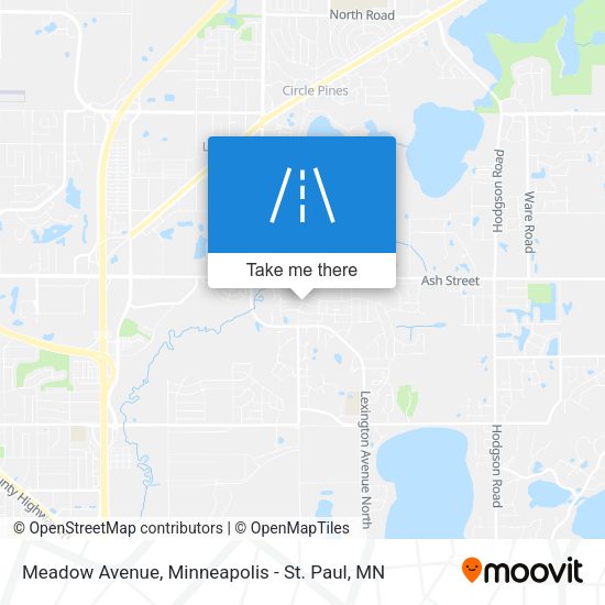 Meadow Avenue map