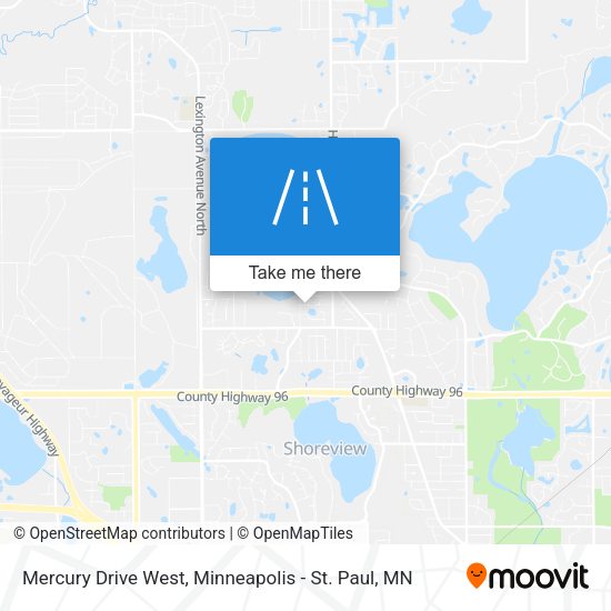 Mercury Drive West map