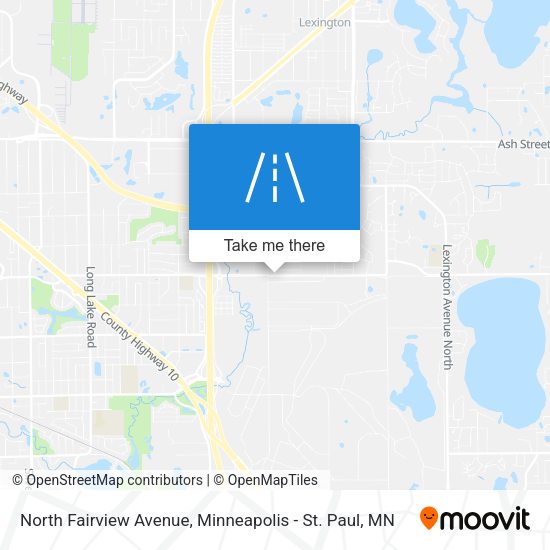 North Fairview Avenue map