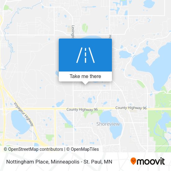 Nottingham Place map