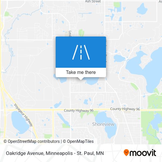 Mapa de Oakridge Avenue