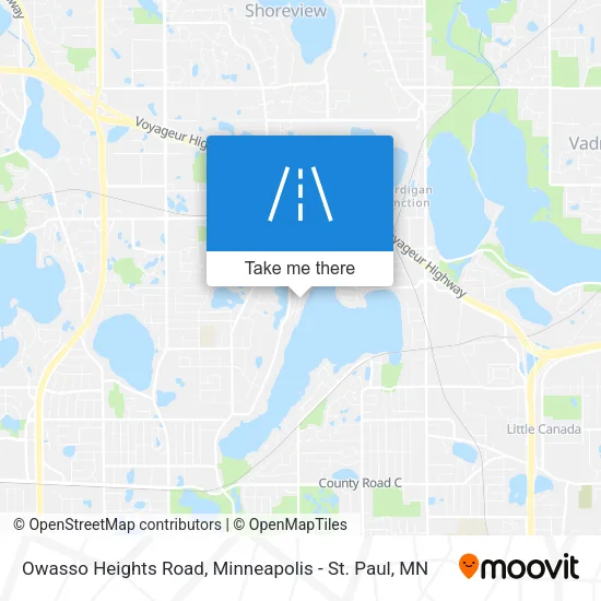 Owasso Heights Road map