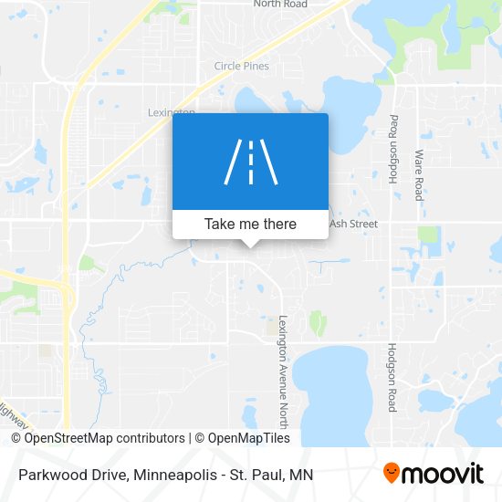 Parkwood Drive map