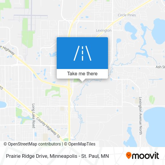 Prairie Ridge Drive map