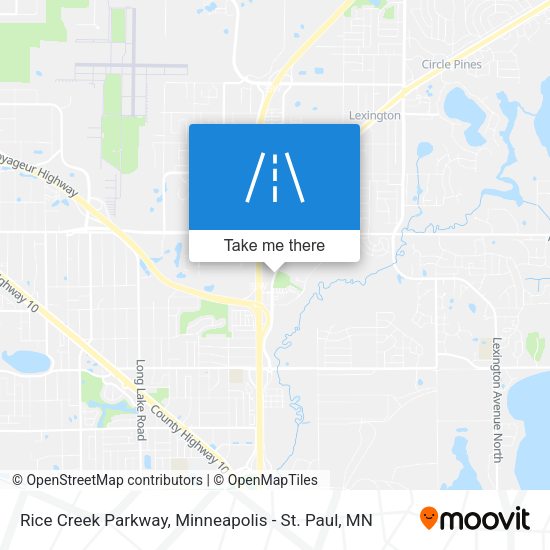 Rice Creek Parkway map