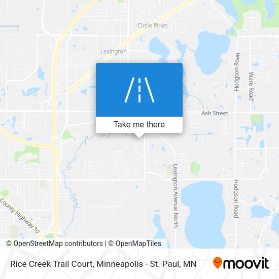 Rice Creek Trail Court map
