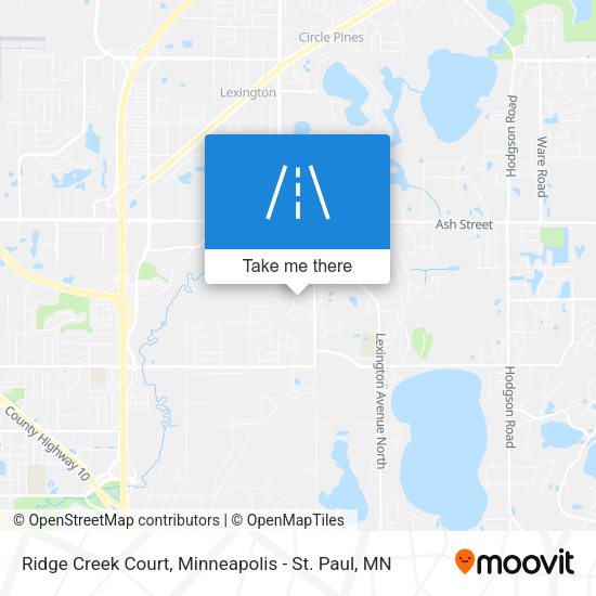 Mapa de Ridge Creek Court