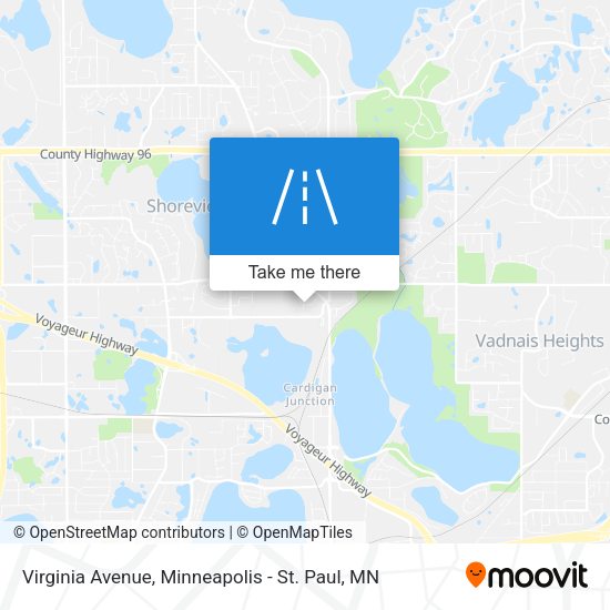 Virginia Avenue map